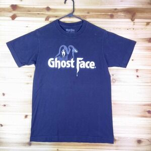Ghost Face T-Shirt Mens Small Black Horror Movie Crew Neck Short Sleeve T-Shirt